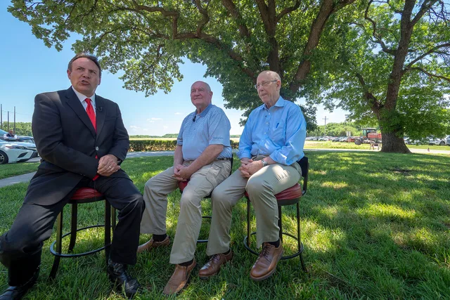U.S. Department of Agriculture (USDA) Secretary Sonny Perdue and Senator Pat Roberts (R-KS) are interviewed by RFDTV Markets Editor John Jenkinson before participating in an agriculture discussion panel with Senator Jerry Moran (R-KS) (not pictured) at River Creek Farms in Manhattan, Kansas May 30,. Administration interviews: the four things a panel is really testing