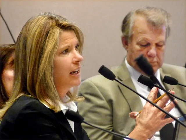 Rep. Debbie Mayfield, R-Vero Beach, questions a presenter during the Transportation & Economic Development Appropriations Subcommittee meeting, February 15, 2011. Business development jobs: how to read a pay plan