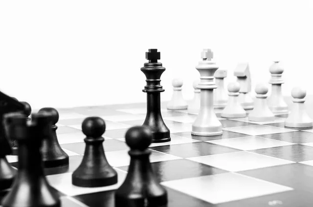 chess, metaphor, board, business, concepts, game, pawn, human, success, strength, leadership, symbol, career, resources, square, nobody, many, perspective, opponent, challenge, future, power, possibility, horizontal, decisions, conflict, playing, chess, chess, chess, business, business, success, success, success, leadership, leadership, leadership, leadership, leadership, career, future, power, conflict. Management skills widen decision authority vs organizational reach