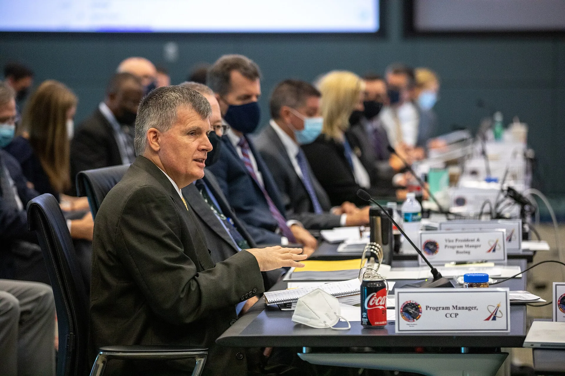 Commercial Crew Program Manager Steve Stich takes part in the Flight Readiness Review for Boeing's upcoming Orbital Flight Test-2 (OFT-2) in Operations Support Building 2 at NASA's Kennedy Space Center in Florida, July 22, 2021. Boeing's CST-100 Starliner spacecraft will launch atop a United Launch. Operations careers salary: why the same title pays differently