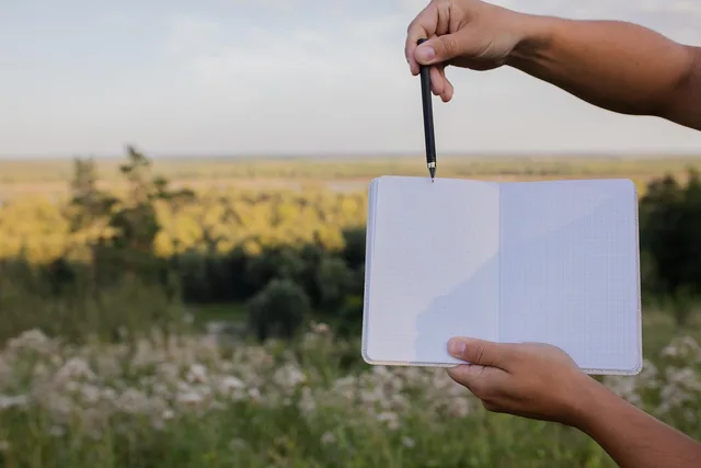 notebook, meadow, notepad, park, stationery, template, copy space. Interview questions drawn from your resume: how to prepare and what to avoid