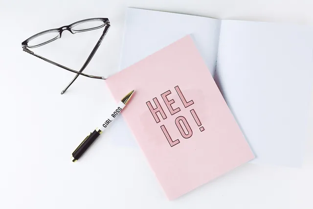 notebook, pen, white desk, girl boss, glasses, hello, hello, hello, hello, hello, hello. How to think about resumes and cover letters jobs
