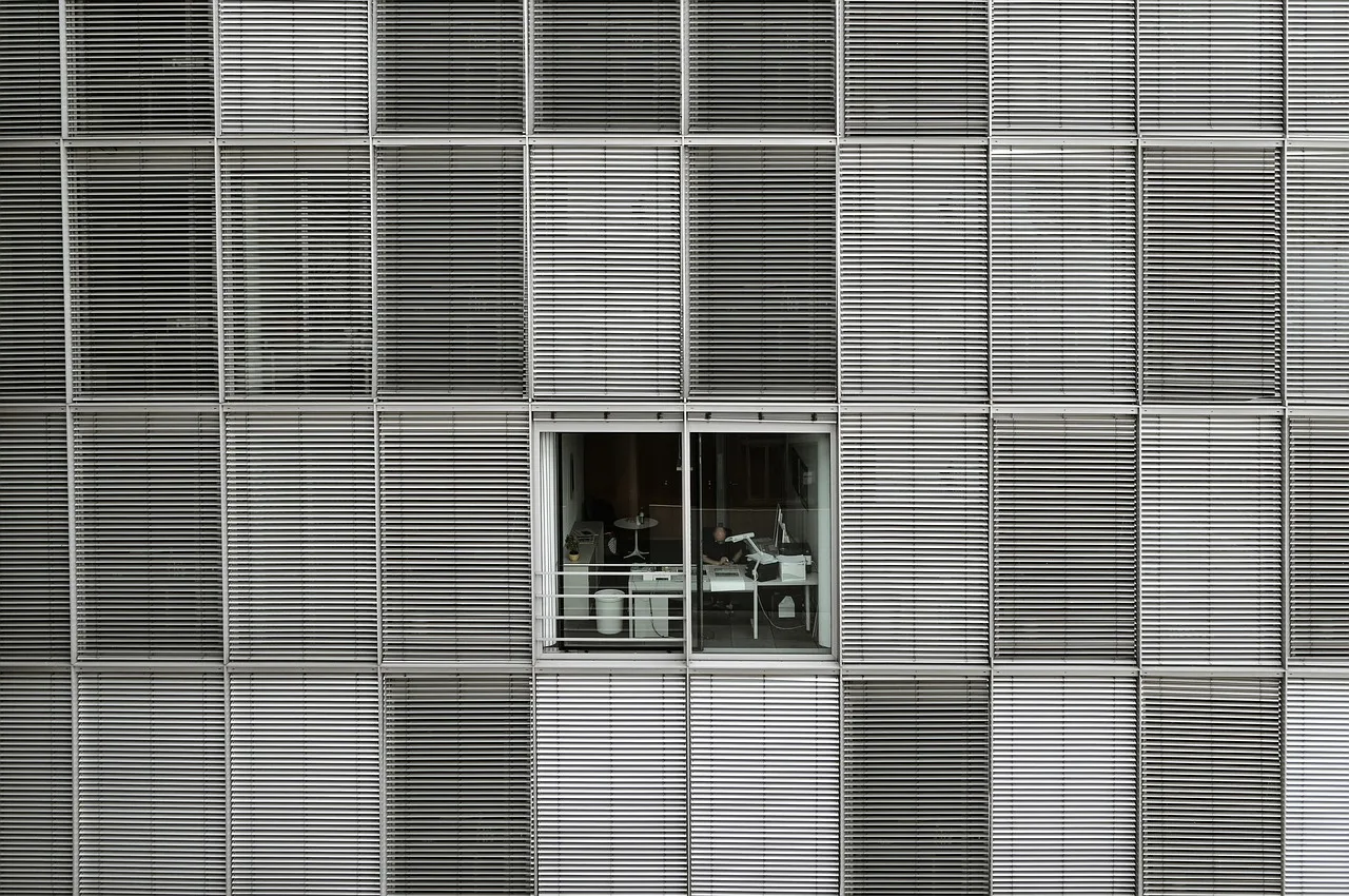 office, building, window, structure, venetian blinds, facade, overtime, world of work, work, employee, office, office, office, office, office, window, overtime, overtime, overtime, overtime, work, work, work, work, employee, employee, employee, employee. Salaries and Advancement Jobs: Judge the Structure
